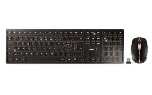 Cherry | Desktop DW 9100 Slim black-bronze | USB, gelasert