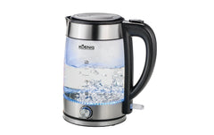 Koenig | Glas-Wasserkocher B02115 | 2200W, 1.7L, Kalkfilter, Temp.wahl bis 98 G