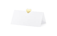 Partydeco, Tischkarte Herz 10 x 5 cm, 10 St