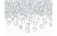 Partydeco | Streudeko Konfetti Diamanten | transparent, 1.2 cm, 100 Stück