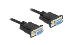 Delock Seriell Kabel,D-Sub 9, Buchse-Buchse