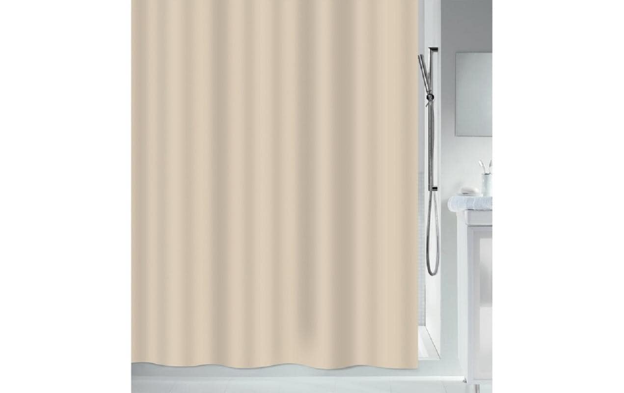 MSV Duschvorhang Romana, Taupe, Polyester