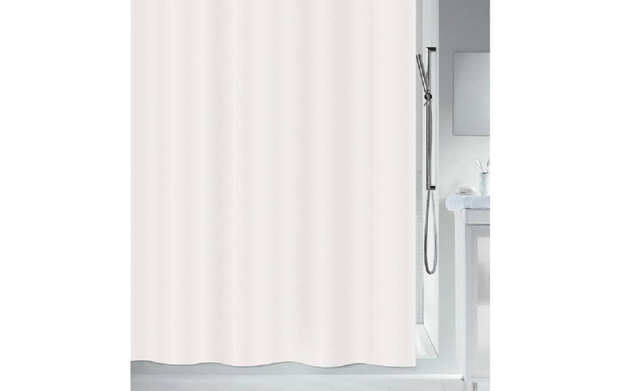 MSV Duschvorhang Romana, Weiss, Polyester