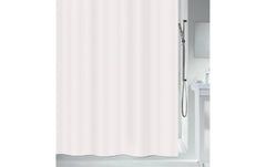 MSV Duschvorhang Romana, Weiss, Polyester