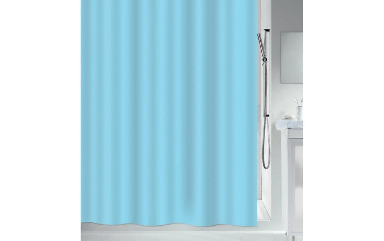 MSV Duschvorhang Romana, Hellblau,Polyester