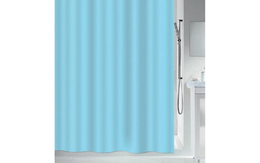 MSV Duschvorhang Romana, Hellblau,Polyester