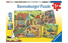 Puzzle Viel los auf dem Bauernhof