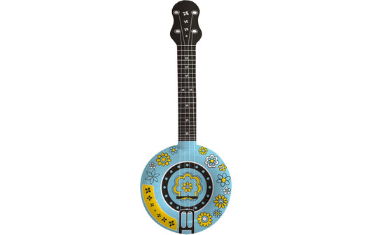 Folat | Aufblasbares Banjo | 88 cm, blau/gelb
