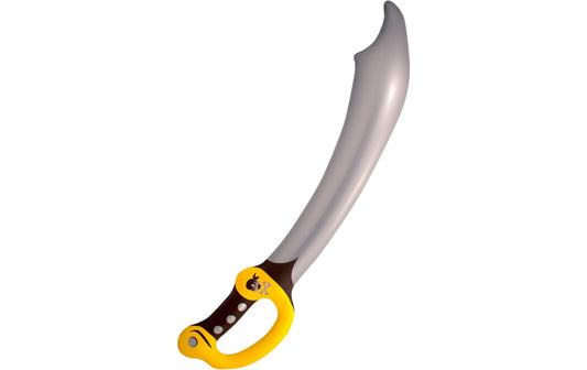 Folat | Aufblasbares Piratenschwert | 73 cm, silber/gelb