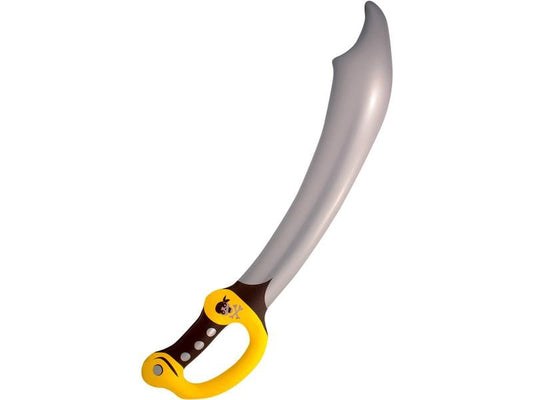 Folat | Aufblasbares Piratenschwert | 73 cm, silber/gelb