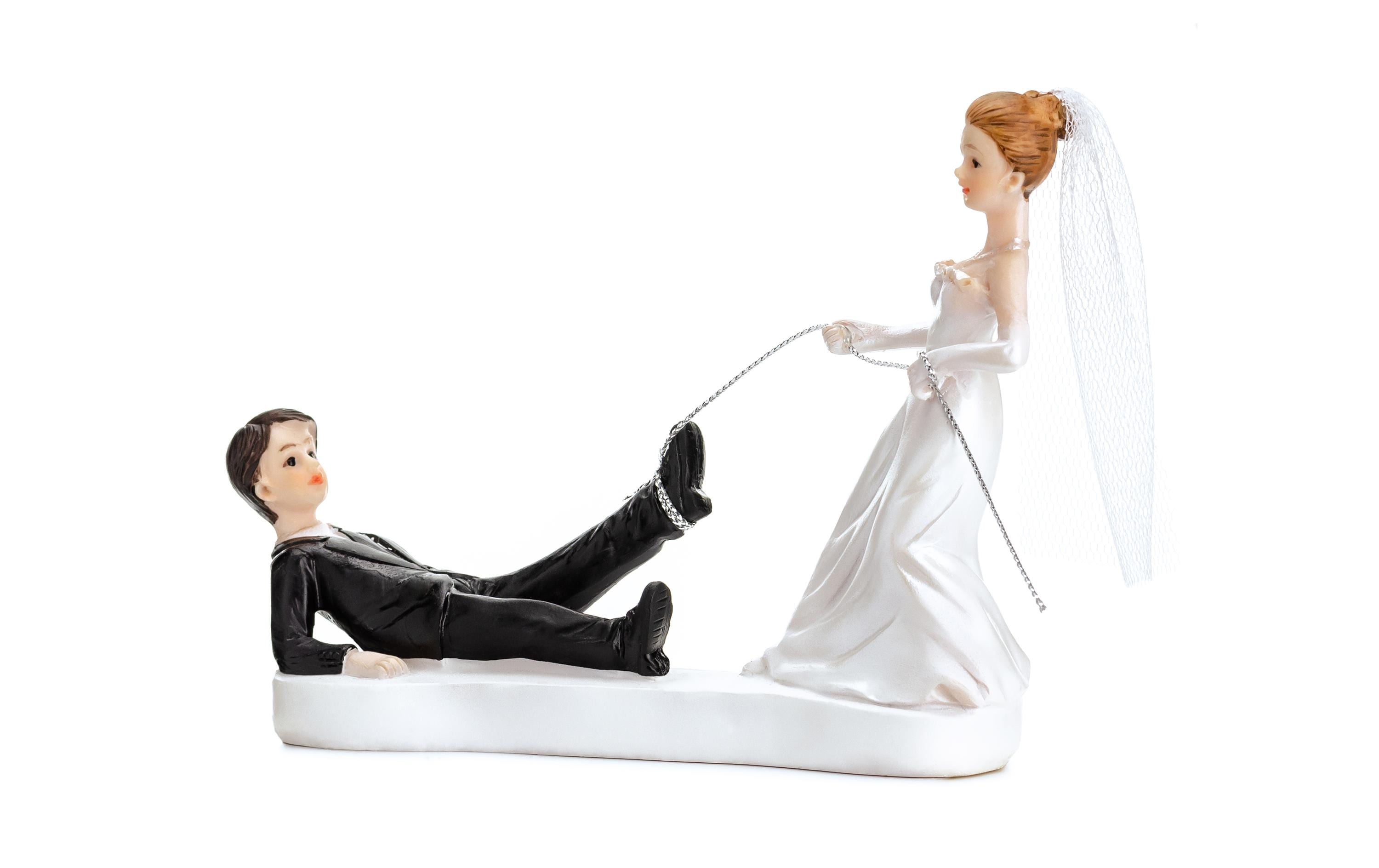 Partydeco Kuchen-Topper Hochzeit Seil