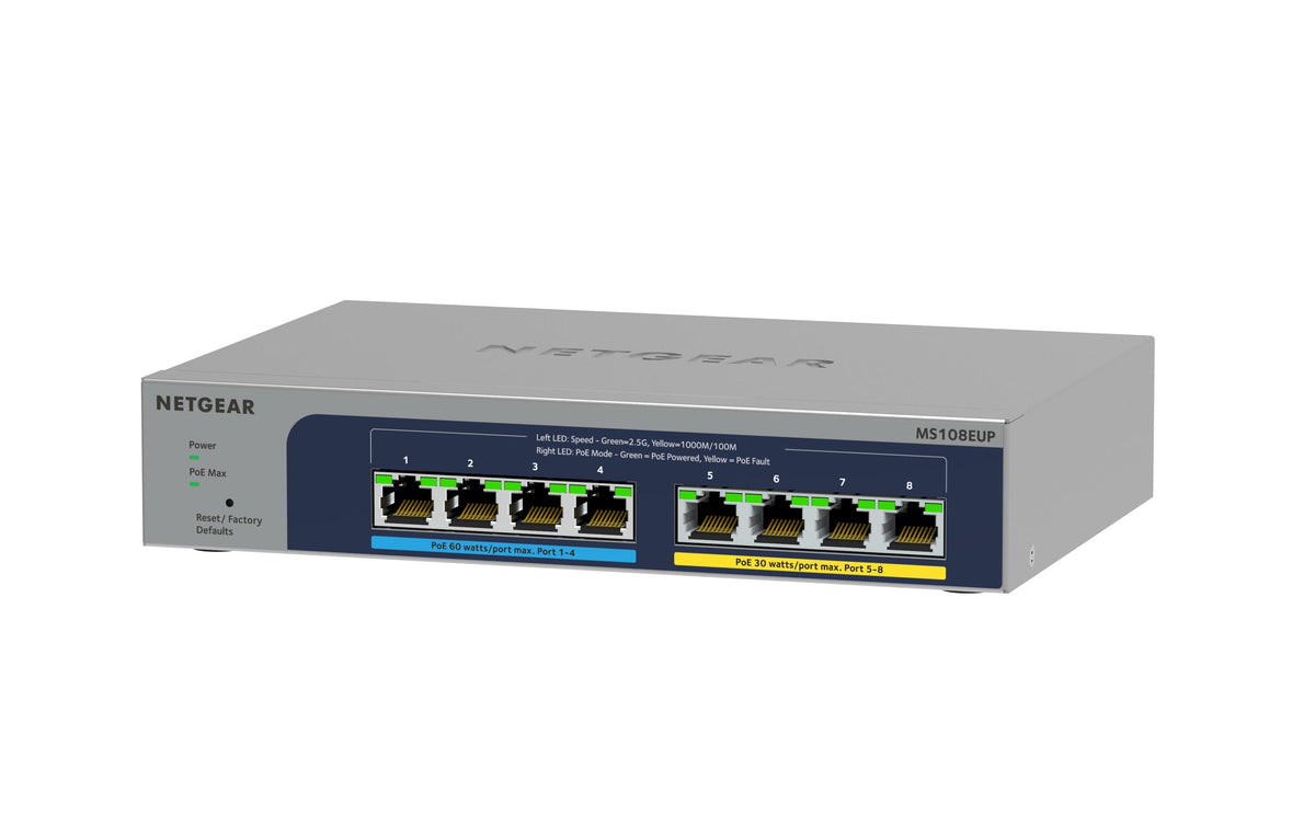 Netgear MS108EUP: 8 Port Switch PoE++