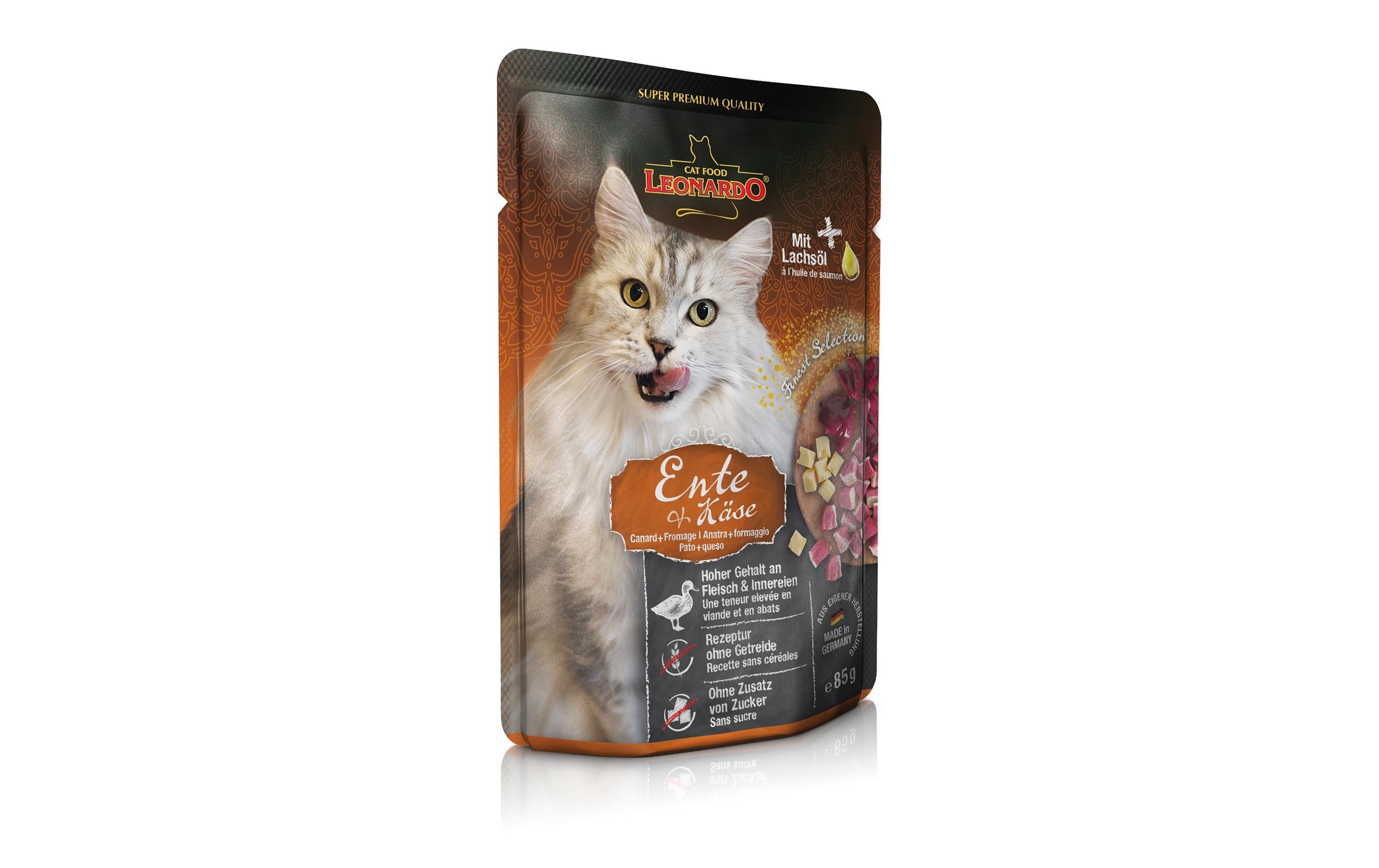 Leonardo Nassfutter Ente & Käse 85g