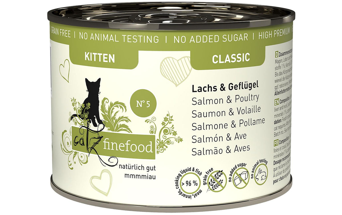catz finefood Kitten No.05 Lachs&Gefl. Kit