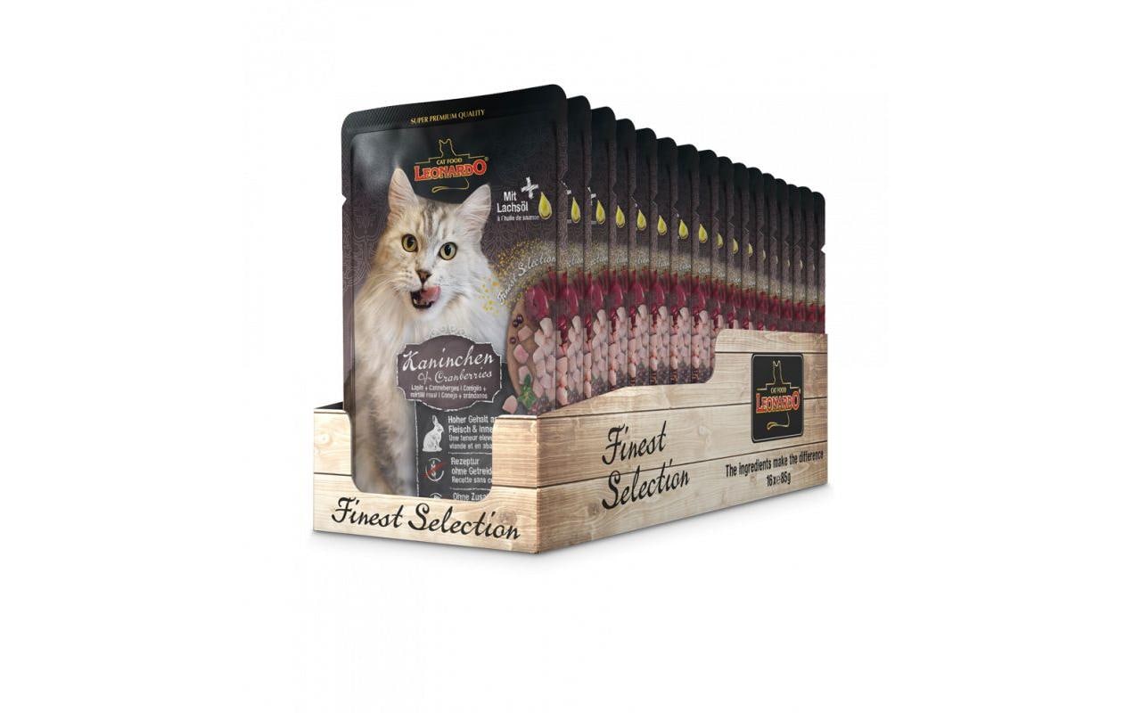 Leonardo Cat Food, Nassfutter Kaninchen&Cra