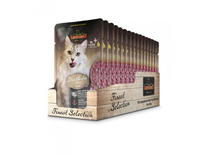 Leonardo Cat Food | Nassfutter Truthahn Pur | 16 x 85 g