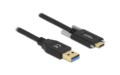 Delock USB3.2 Gen1 Kabel Typ-A zu C, 1.5m