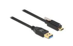 Delock USB3.2 Gen2 Kabel Typ-A zu C, 0.5m