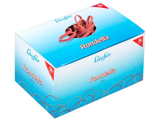 Läufer | Gummiringe rot | 17 x 200 mm, Durchmesser: 125 mm, 1 kg