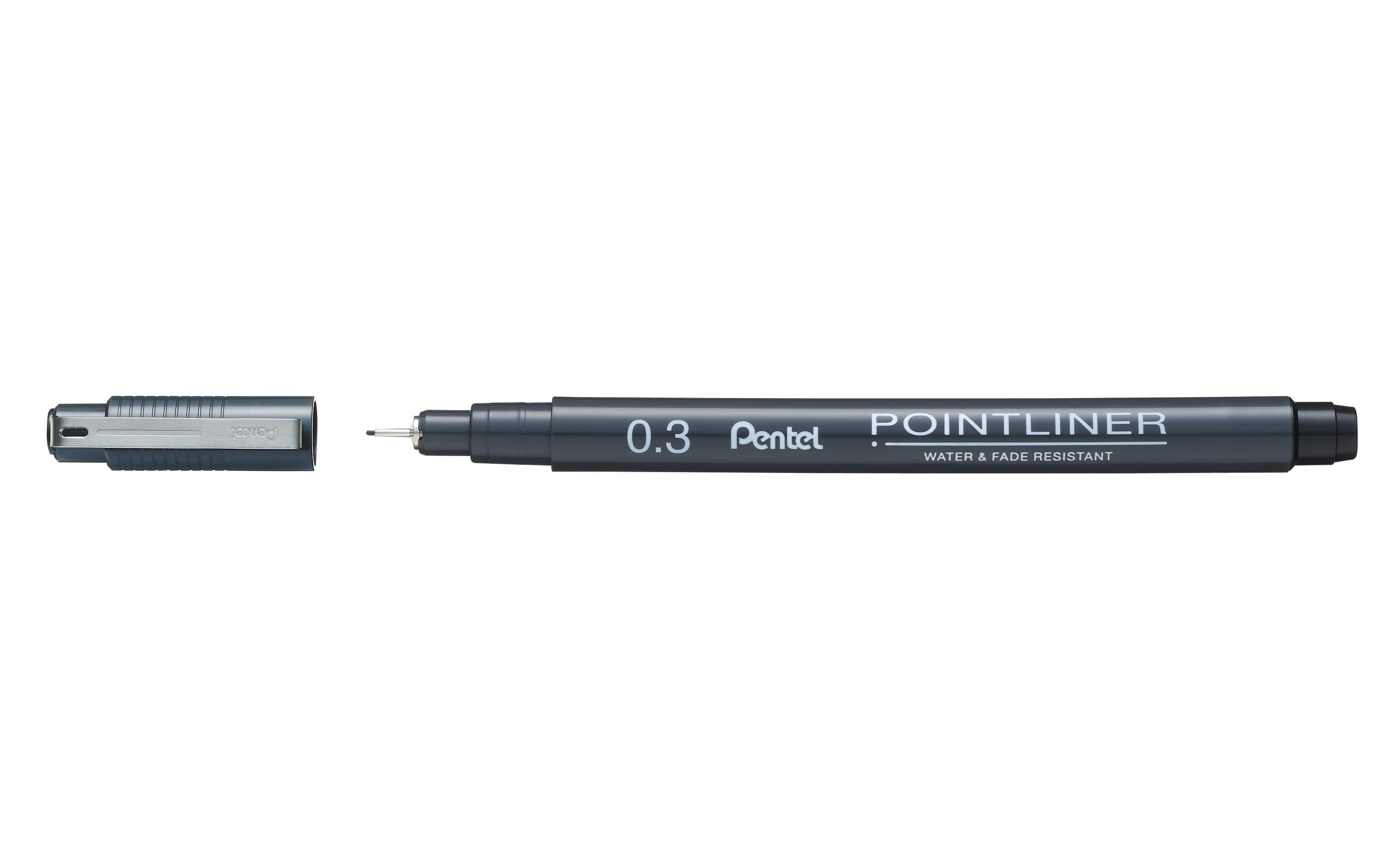 pentel, Fineliner Pigment POINTLINER 0.3 mm