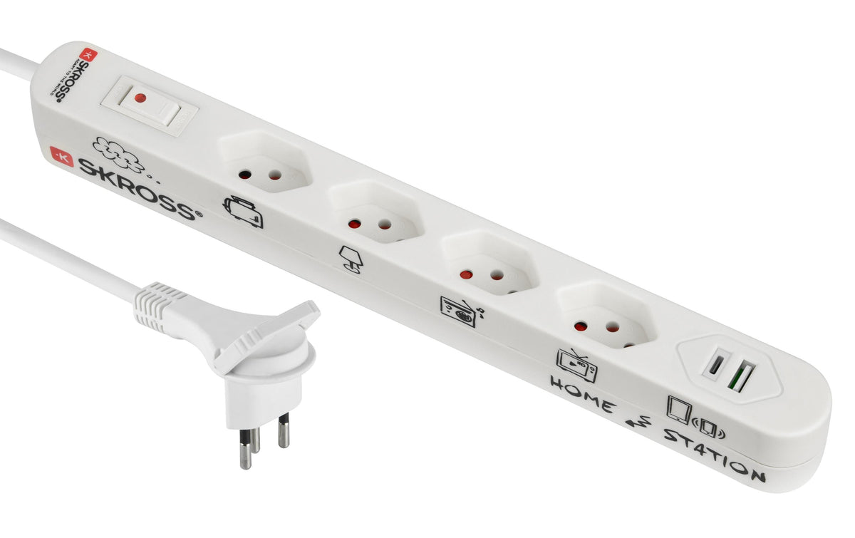 Steckdosenleiste Home Station 4xT13 quer