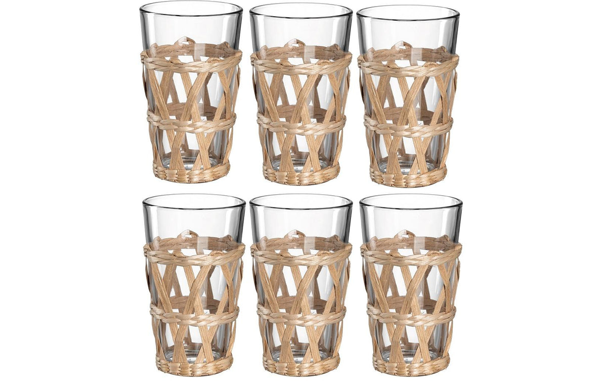 Leonardo Glas Garda mit Geflecht 500ml