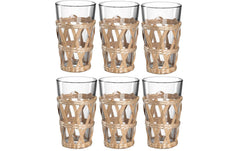 Leonardo Glas Garda mit Geflecht 500ml