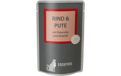 Escapure Cat Nassfutter Pouch Rind & Pute