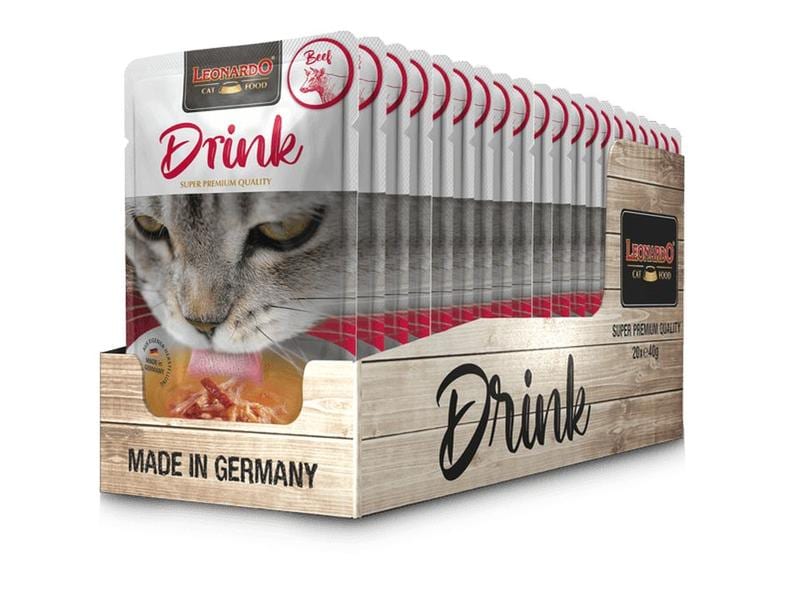 Leonardo Cat Food | Leonardo Drink Rind 20x40g Kit