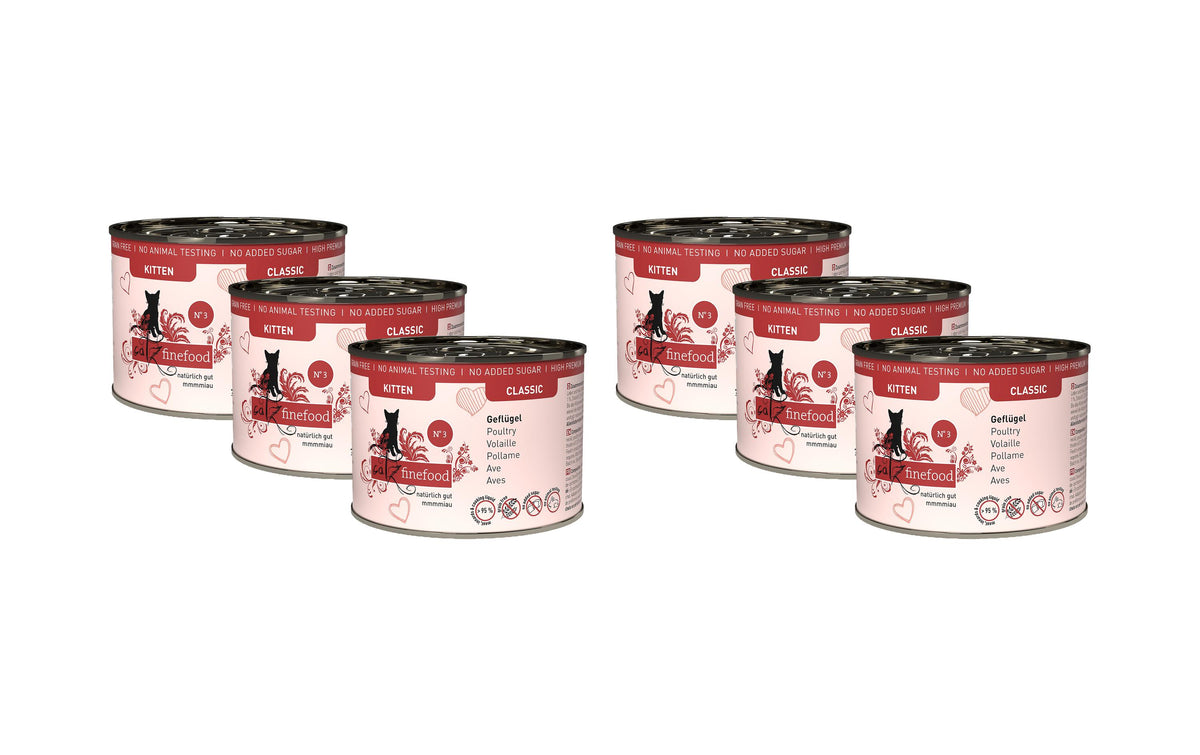 catz finefood Kitten No.03 Gefl. 6x200g Kit