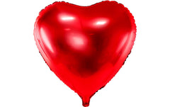 Partydeco | Folienballon Herz Rot | rot, 61 cm, 1 Stück
