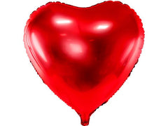Partydeco | Folienballon Herz Rot | rot, 61 cm, 1 Stück