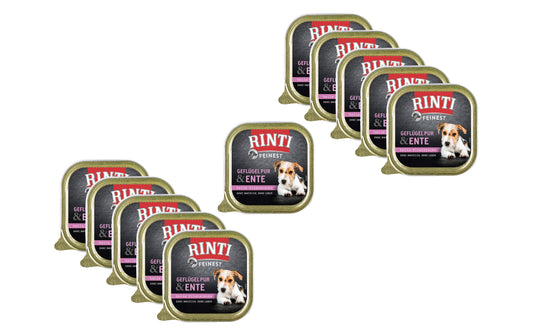 Rinti, Nassfutter Feinest Geflügel Pur & En