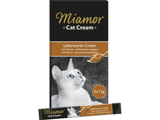 Miamor | Snack Leberwurst Cream 6x15g
