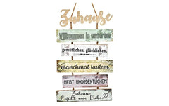 G. Wurm Schild Zuhause.... aus Holz