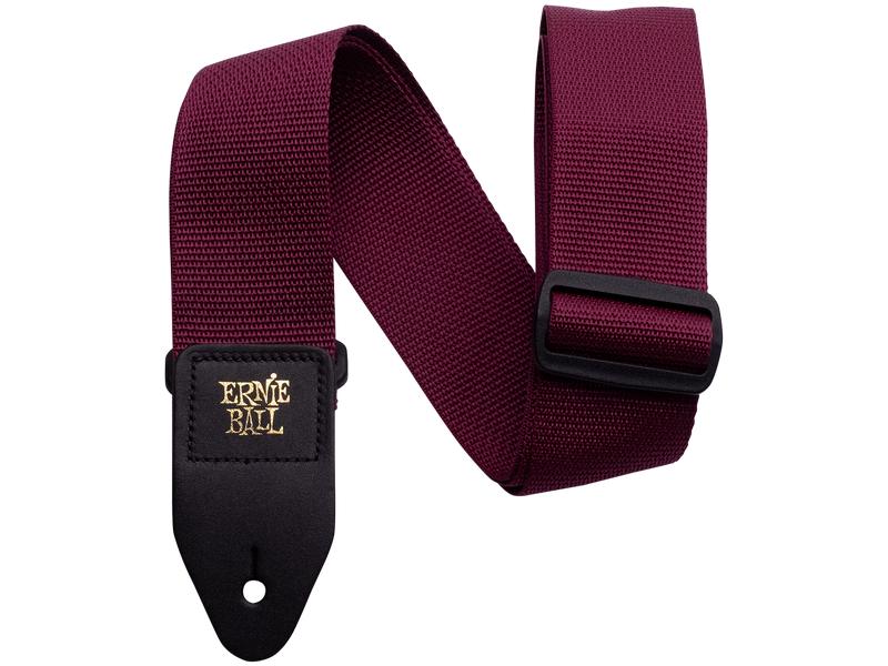 Ernie Ball | 4047 Polypro Burgundy | Gitarrengurt, weinrot