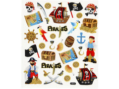 Creativ Company | Motivsticker Pirat | 1 Blatt, Mehrfarbig