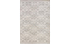 Hanse Home | In & Outd. Teppich Meadow Raute | 100% Polypropylen, 80 x 150 cm, Grey/Cream