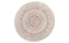 Hanse Home | In & Outd. Teppich Porto | 100% Polypropylen, 140 cm, Terra/Cream