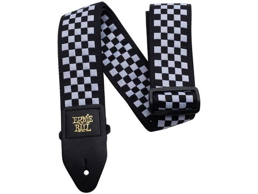 Ernie Ball | 4149 Jacquard | Gitarrengurt Black & White Checkered