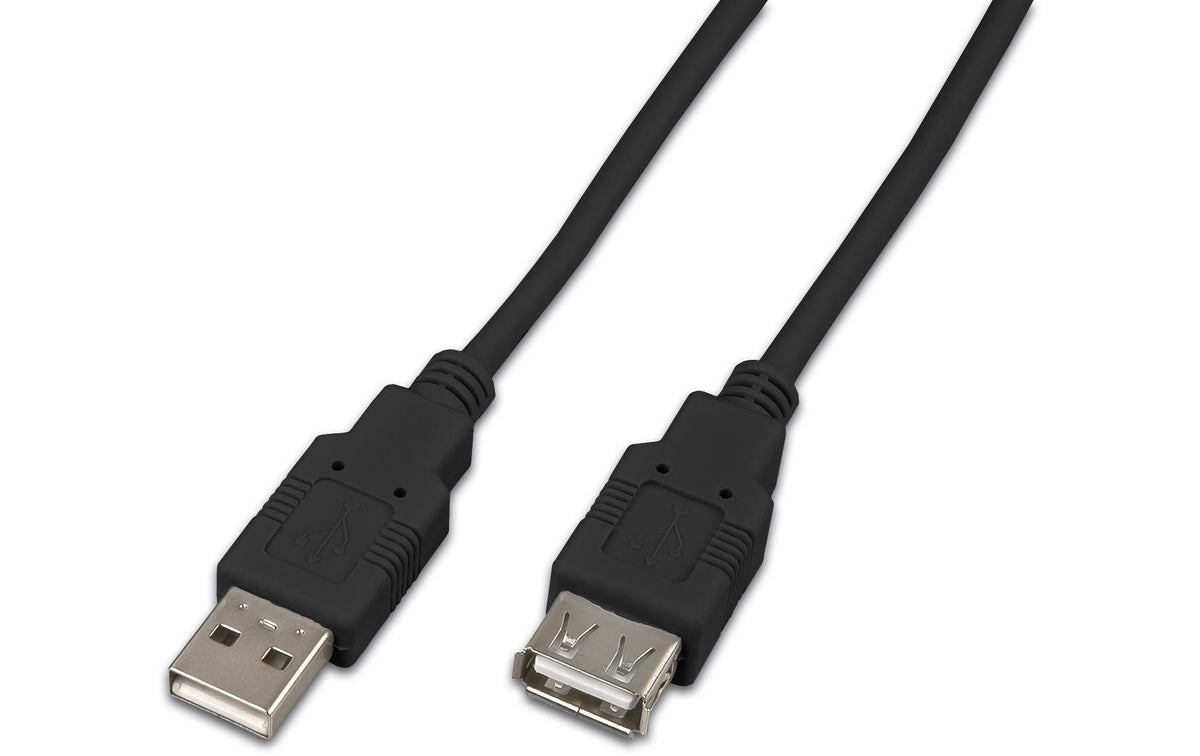 USB2.0-Kabel A-A: 100cm, bis 480Mbps