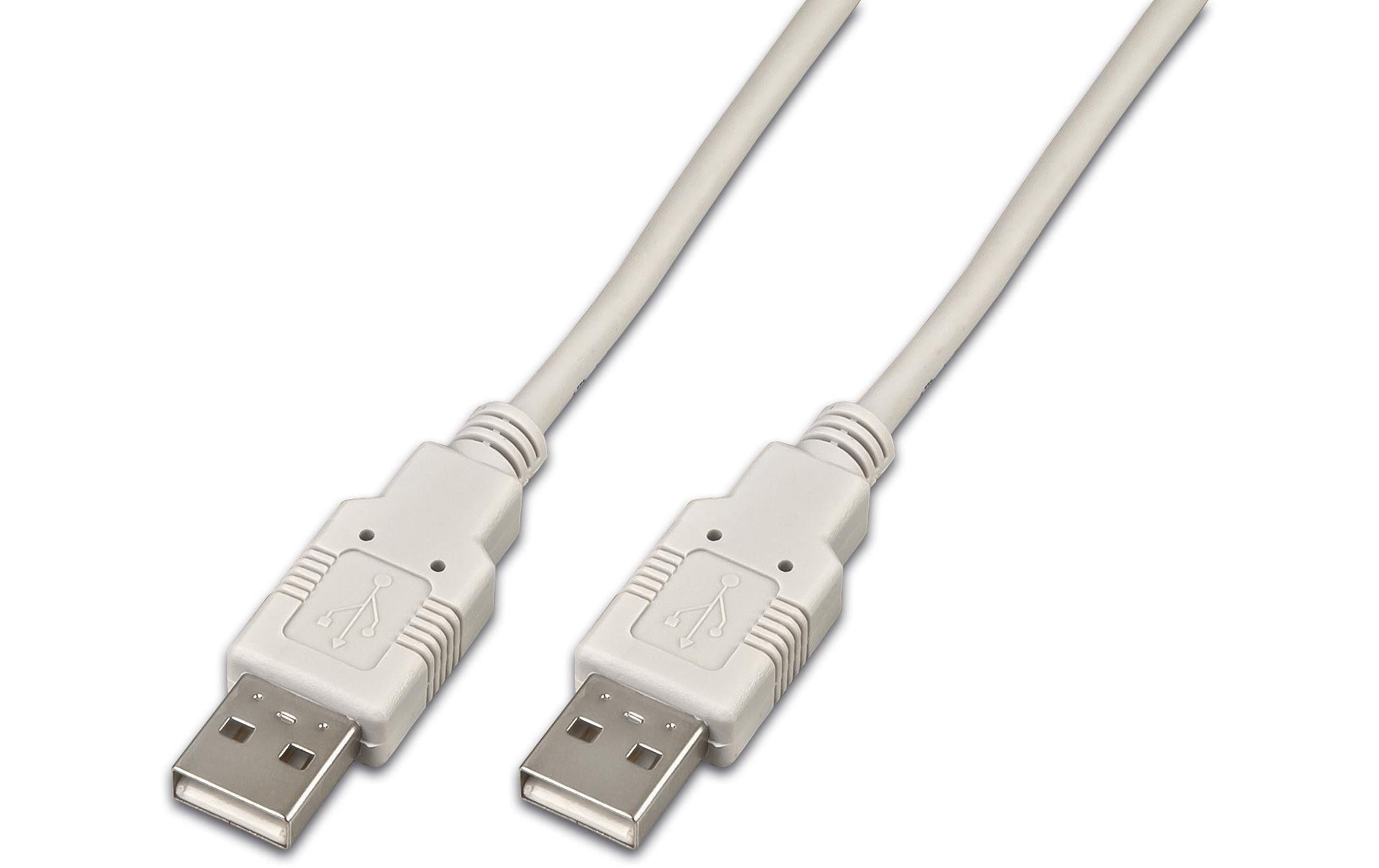 USB2.0-Kabel A-A: 100cm, bis 480Mbps