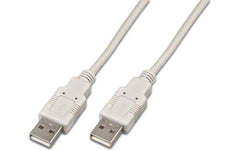 USB2.0-Kabel A-A: 300cm, bis 480Mbps