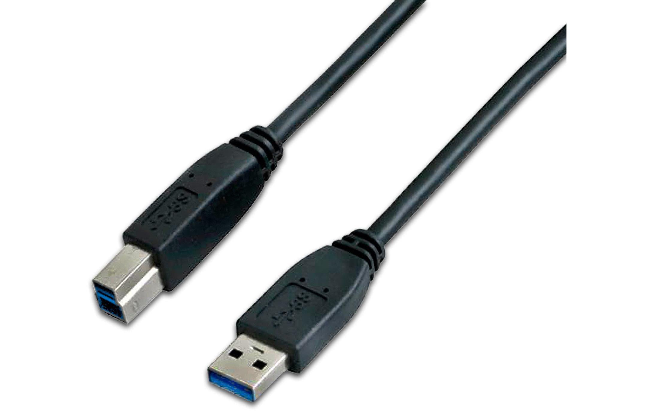 Wirewin USB3.0 Kabel, 1.8m, A-B, schwarz