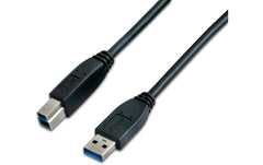 Wirewin USB3.0 Kabel, 3m, A-B, schwarz