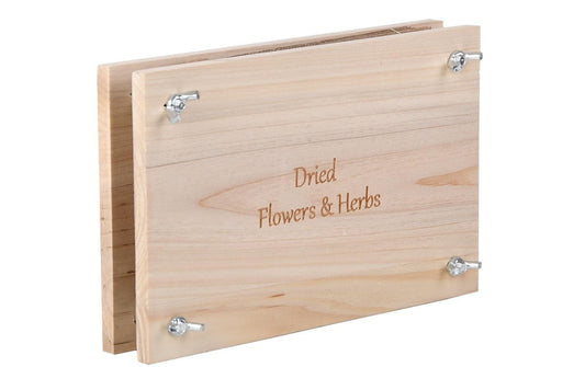 Esschert Design | Blumen-und Kräuterpresse | 23x14.1x5 (LxBxH), Holz, Karton, Eisen