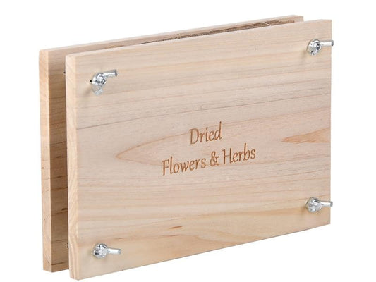Esschert Design | Blumen-und Kräuterpresse | 23x14.1x5 (LxBxH), Holz, Karton, Eisen