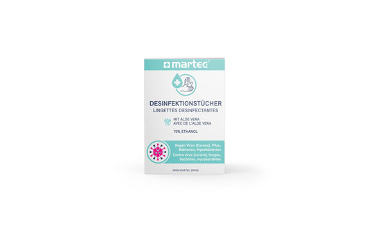 MARTEC Desinfektionstücher mit Aloe to go