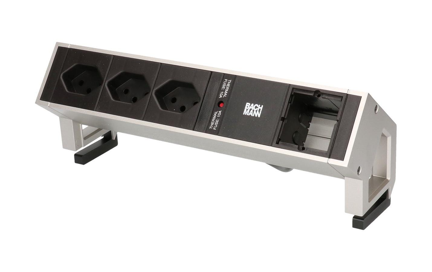 Steckdosenleiste DESK 2, 3xT13, 1xCustom