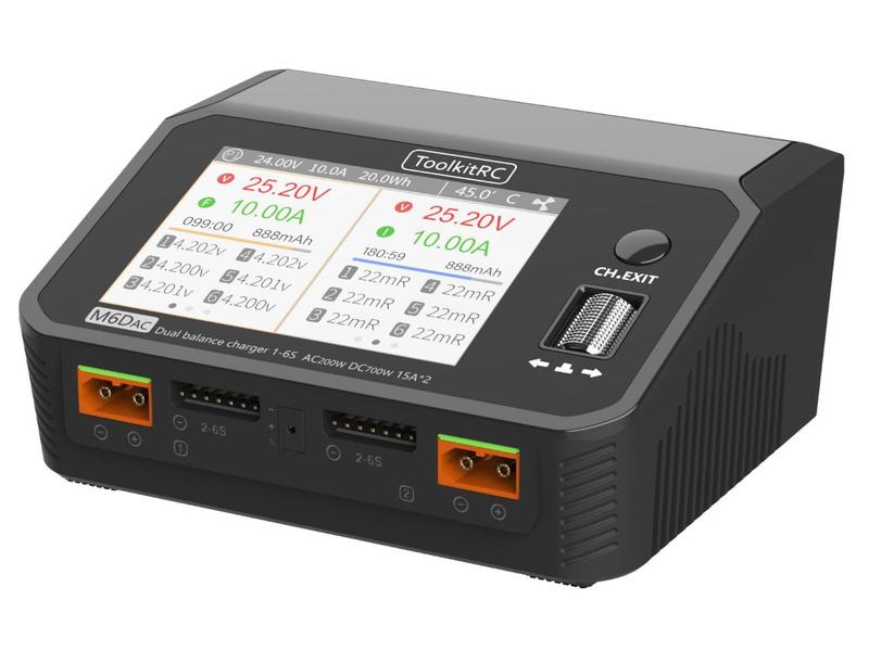 ToolkitRC | M6DAC | Dual DC Ladegerät 2-6S 500W